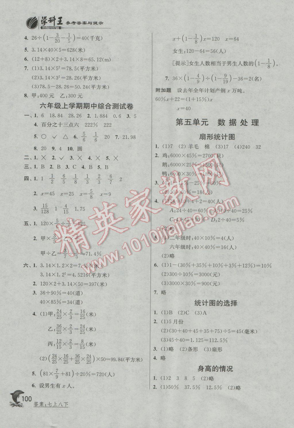 2016年實(shí)驗(yàn)班提優(yōu)訓(xùn)練六年級(jí)數(shù)學(xué)上冊(cè)北師大版 第13頁(yè)