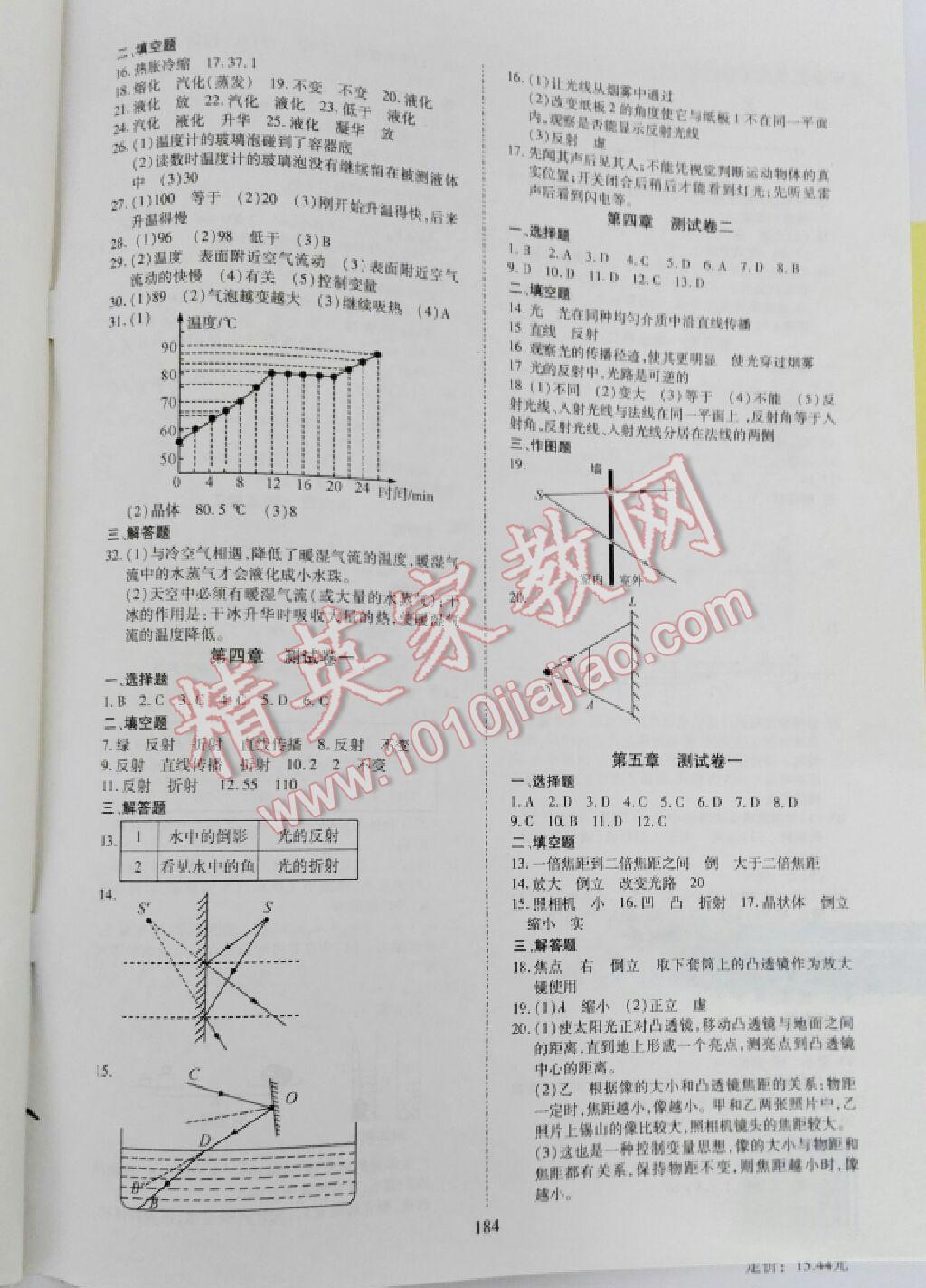 2015年资源与评价八年级物理上册S版 第14页