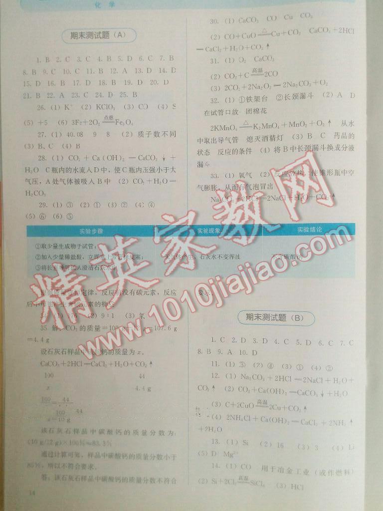 2016年人教金學(xué)典同步解析與測(cè)評(píng)九年級(jí)化學(xué)上冊(cè)人教版 第14頁(yè)