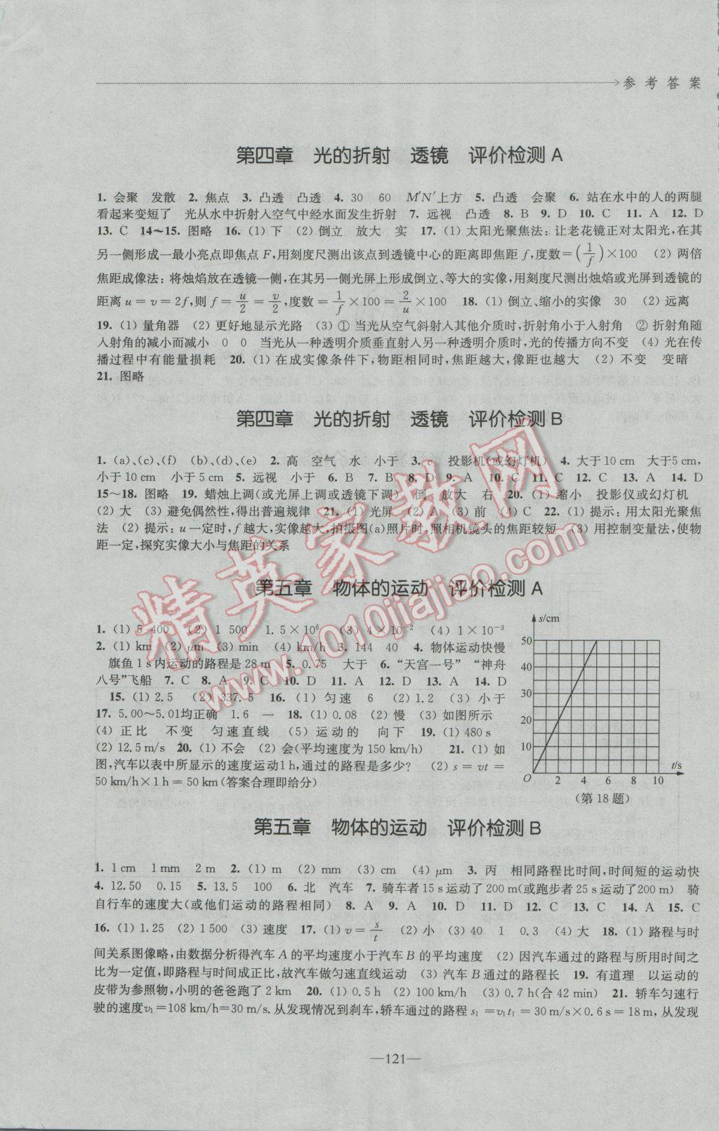 2016年學習與評價八年級物理上冊蘇科版江蘇鳳凰教育出版社 第7頁