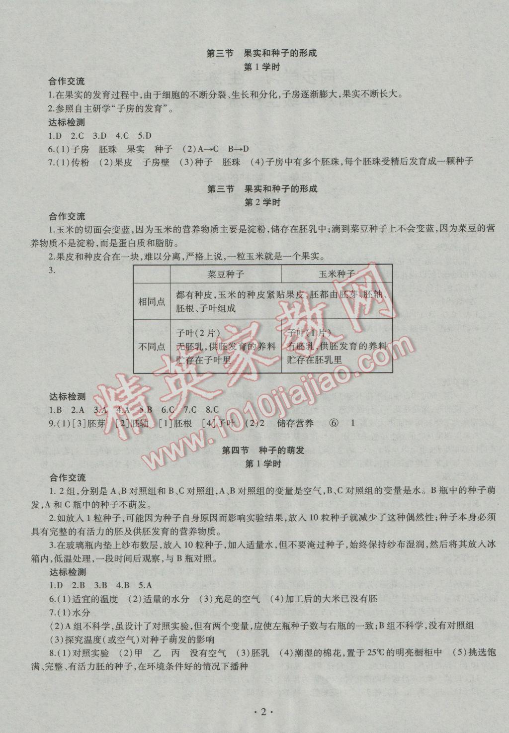 2016年同步学习八年级生物学全一册济南版 第9页