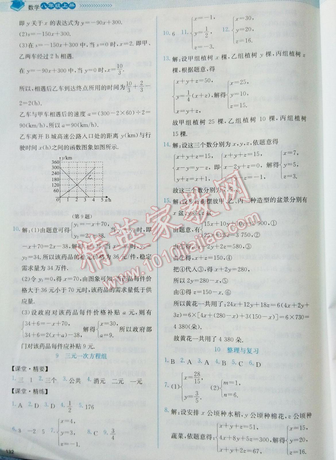 2016年課堂精練八年級(jí)數(shù)學(xué)上冊(cè)北師大版山西專版 第73頁(yè)