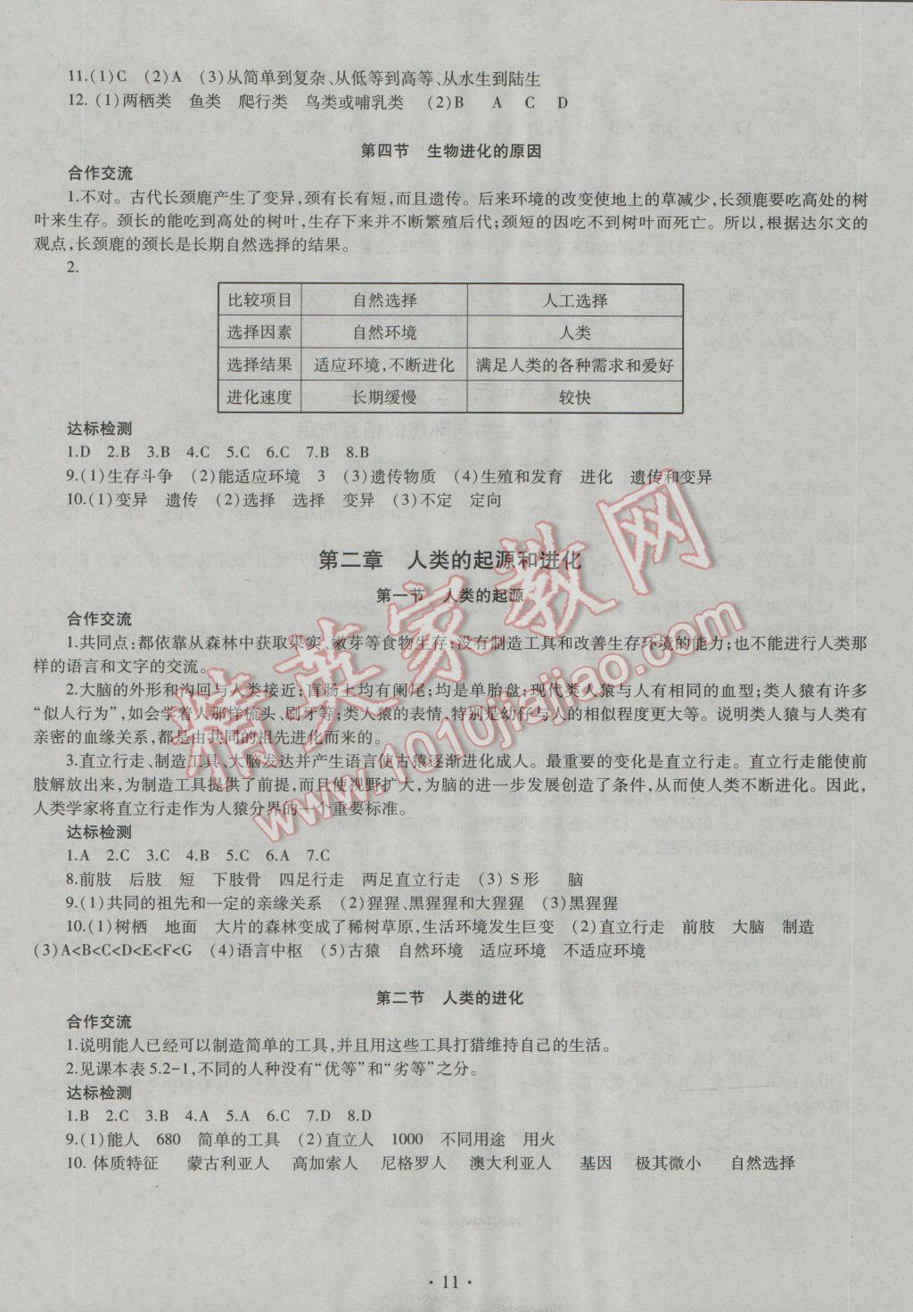 2016年同步学习八年级生物学全一册济南版 第3页