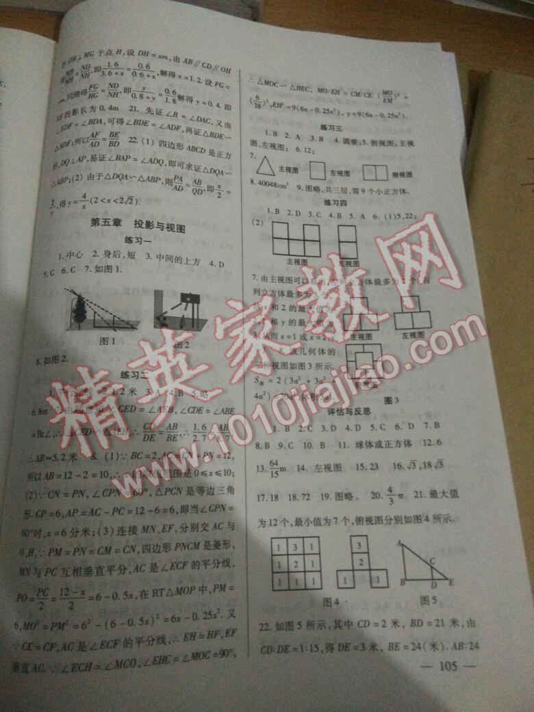 2016年配套综合练习九年级数学上册北师大版北京师范大学出版社 第8页