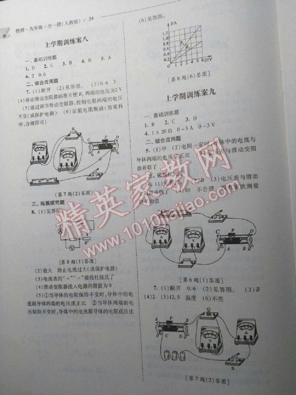 2016年新課程問題解決導(dǎo)學(xué)方案九年級(jí)物理全一冊(cè)人教版 第24頁(yè)