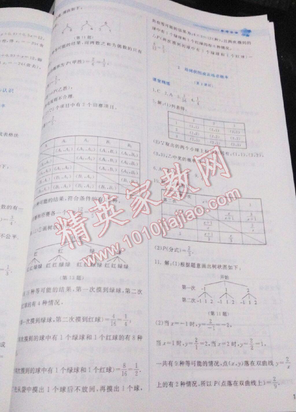 2016年課堂精練九年級數(shù)學上冊北師大版山西專版 第72頁