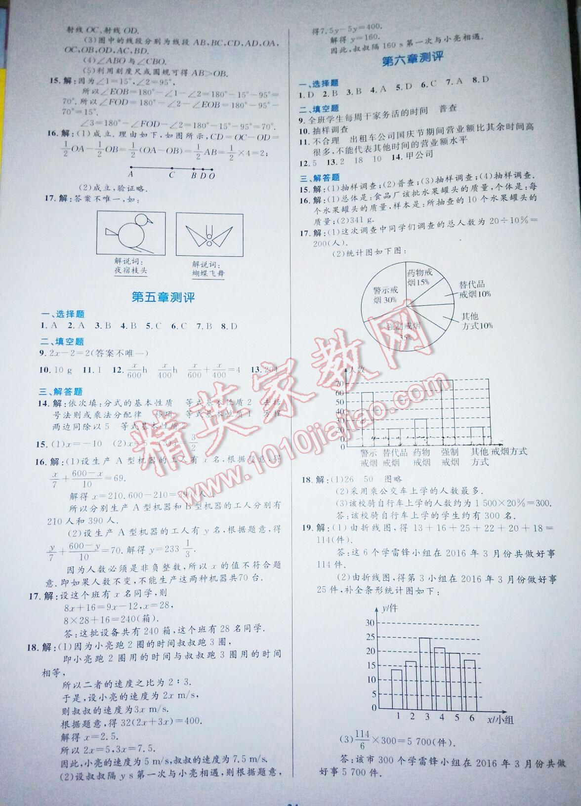 2016年初中同步測(cè)控優(yōu)化設(shè)計(jì)七年級(jí)數(shù)學(xué)上冊(cè)人教版 第77頁