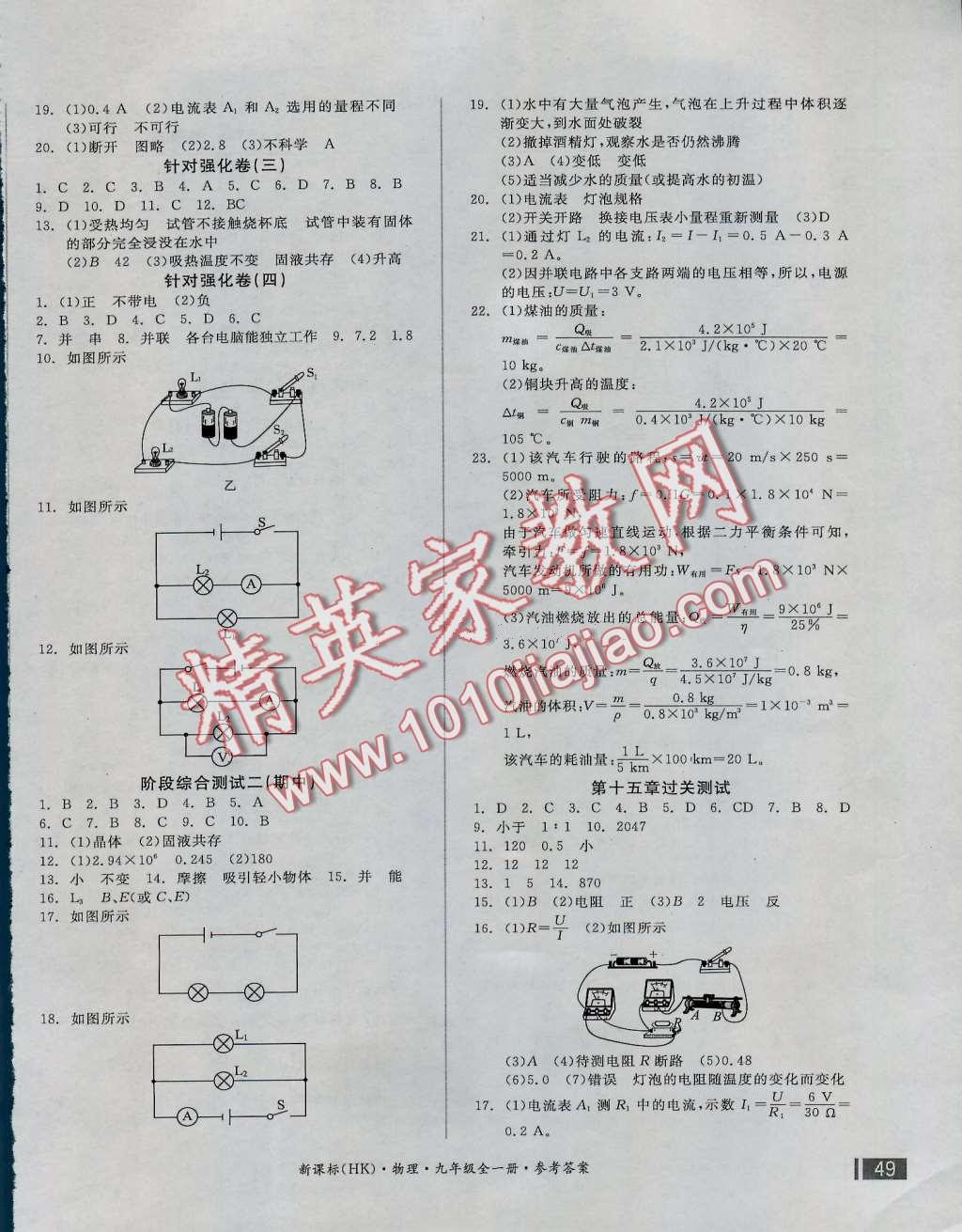 2016年全品小復(fù)習(xí)九年級物理全一冊滬科版 第2頁