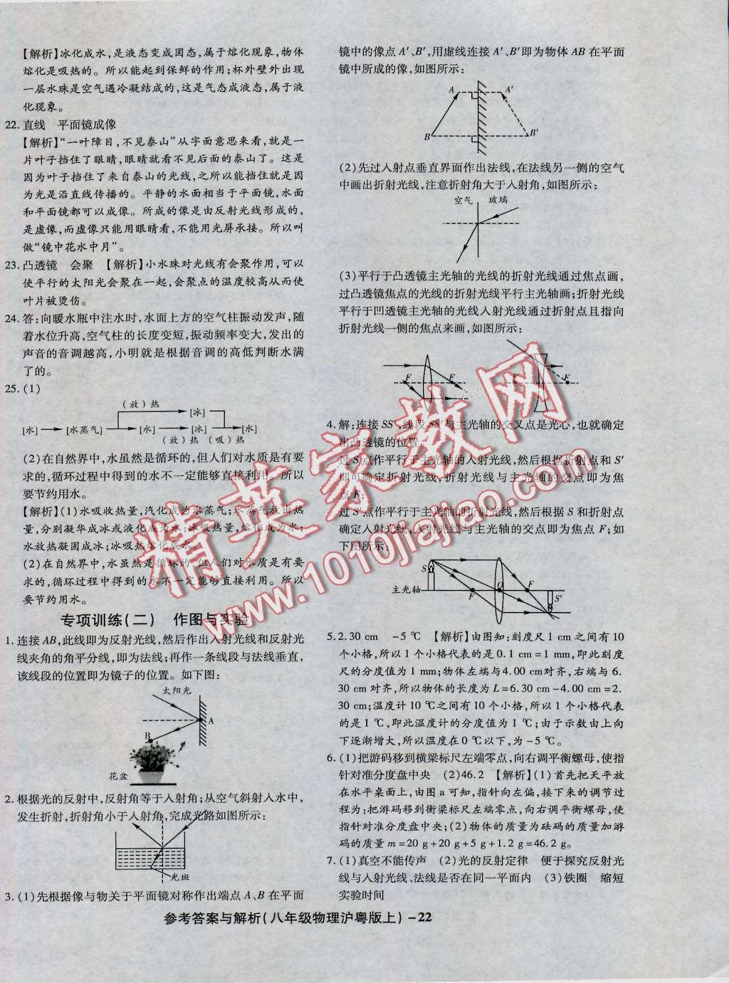 2016年練考通全優(yōu)卷八年級(jí)物理上冊(cè)滬粵版 第22頁