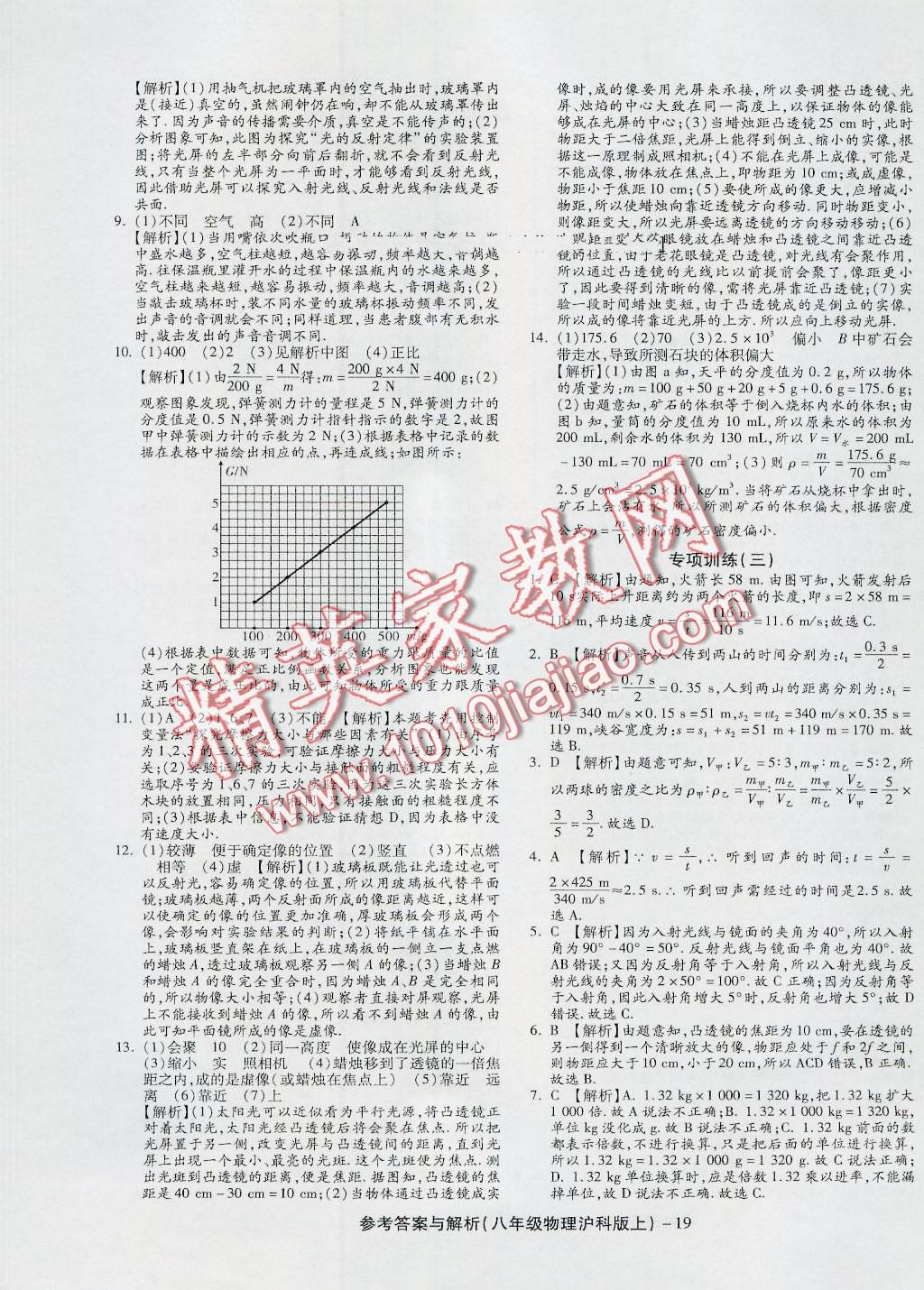 2016年練考通全優(yōu)卷八年級物理上冊滬科版 第19頁