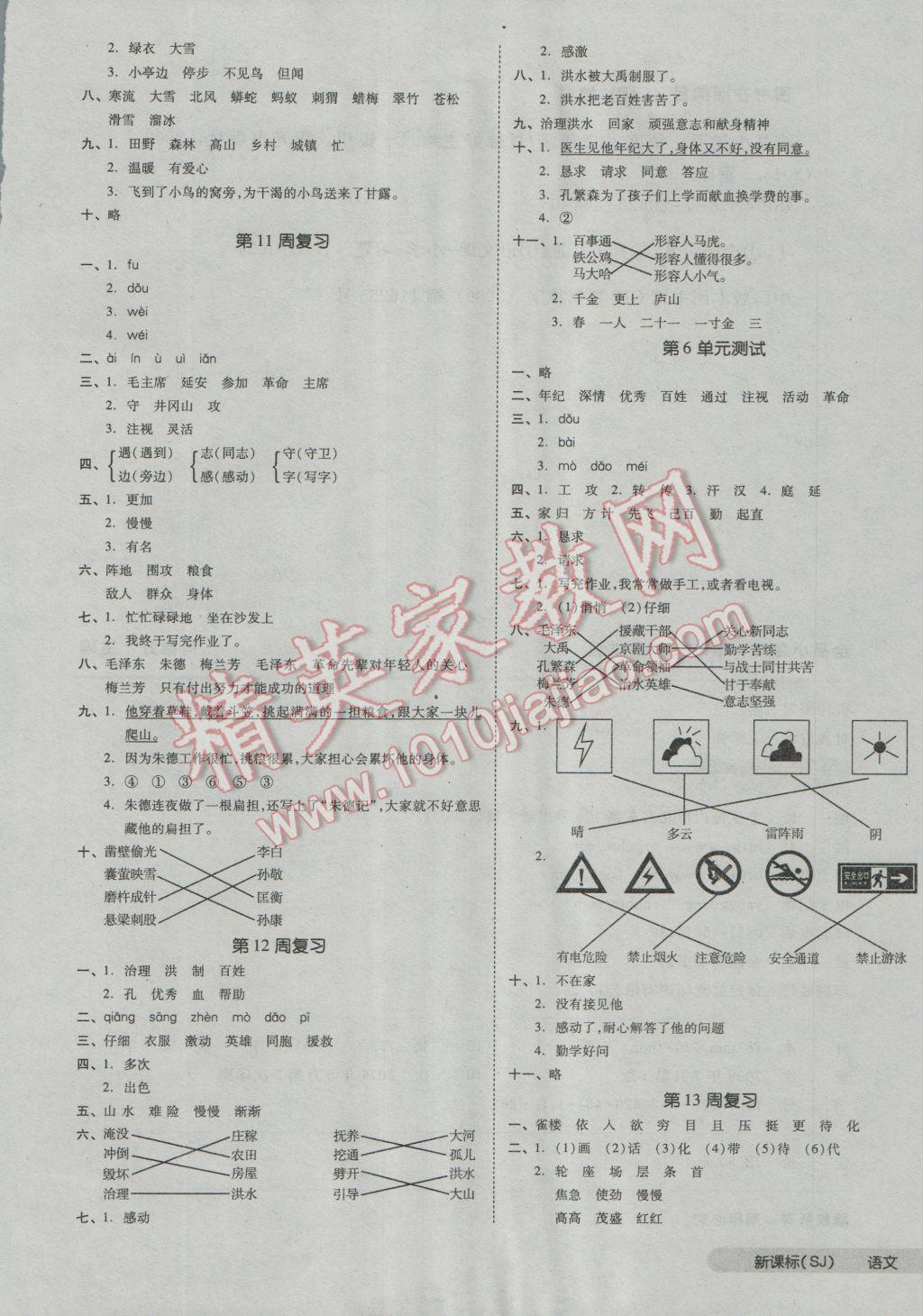 2016年全品小复习二年级语文上册苏教版 第5页