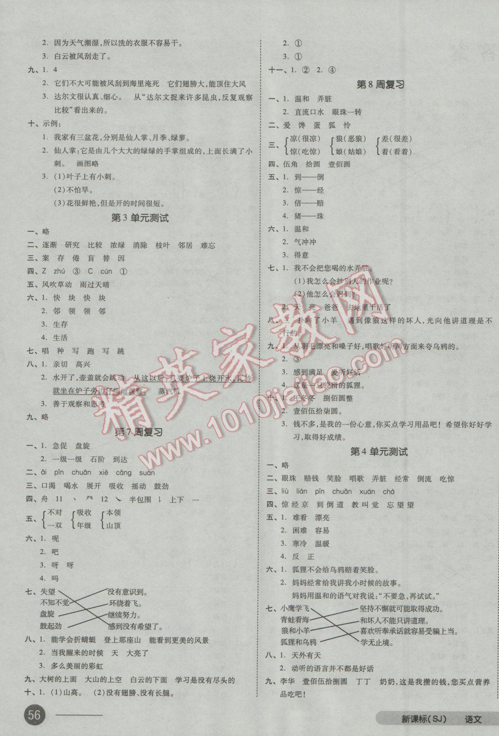 2016年全品小復(fù)習(xí)二年級(jí)語(yǔ)文上冊(cè)蘇教版 第3頁(yè)