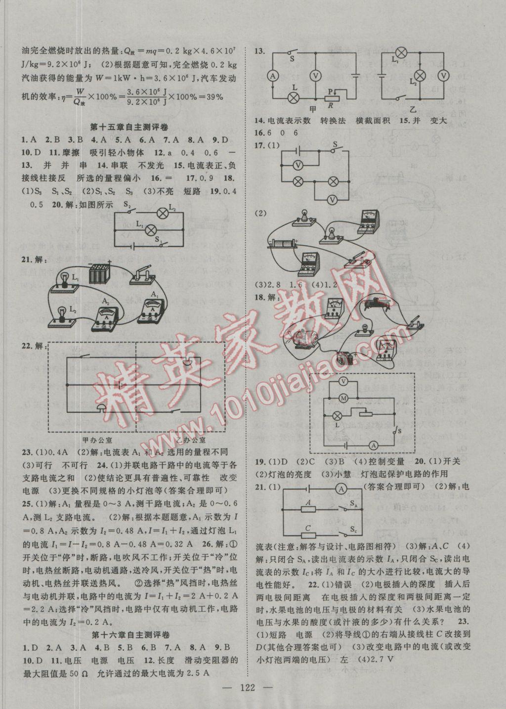 2016年優(yōu)質(zhì)課堂導(dǎo)學(xué)案九年級(jí)物理上冊(cè)人教版 第2頁(yè)