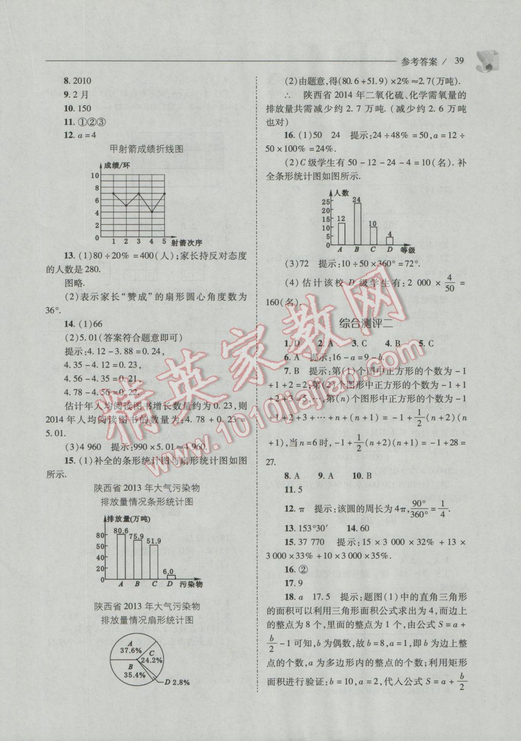 2016年新課程問題解決導(dǎo)學(xué)方案七年級(jí)數(shù)學(xué)上冊(cè)北師大版 第39頁