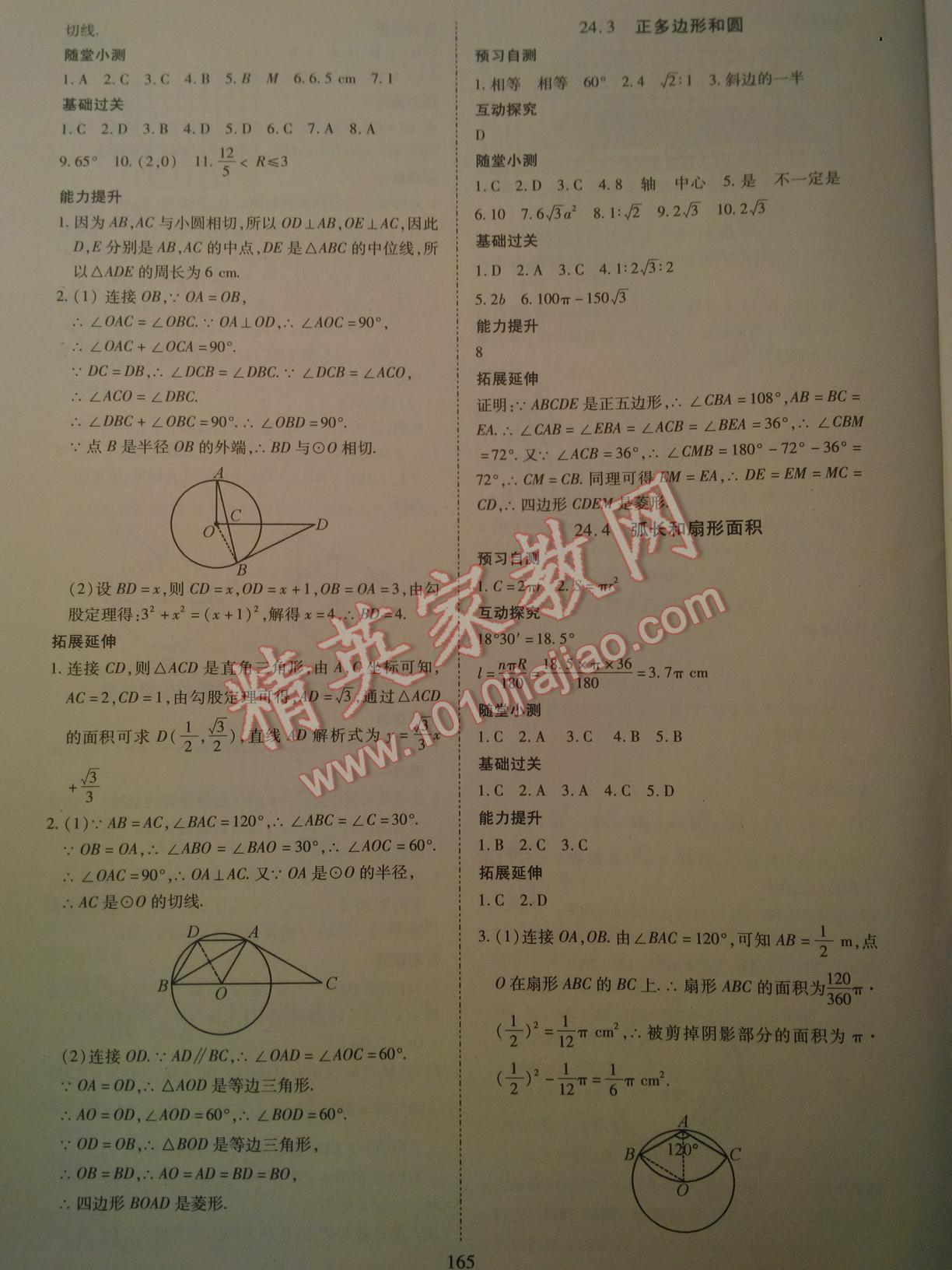 2016年資源與評價九年級數(shù)學上冊人教版 第15頁