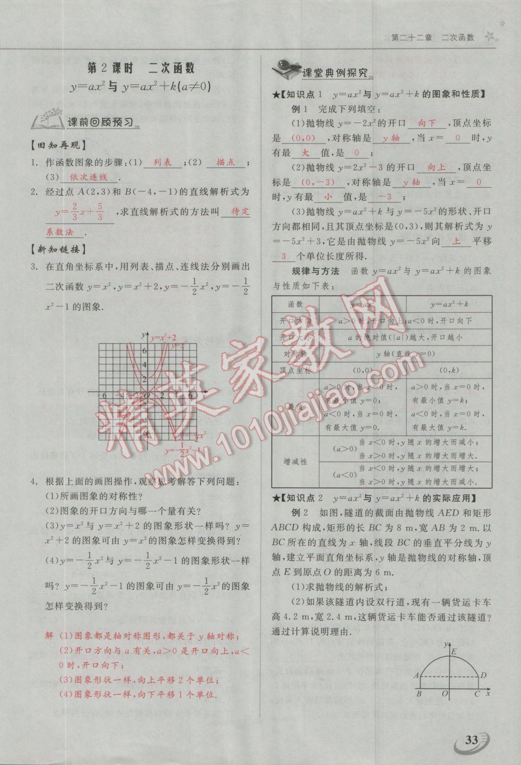 2016年五州圖書超越訓(xùn)練九年級(jí)數(shù)學(xué)上冊(cè)人教版 第二十二章 二次函數(shù)第34頁