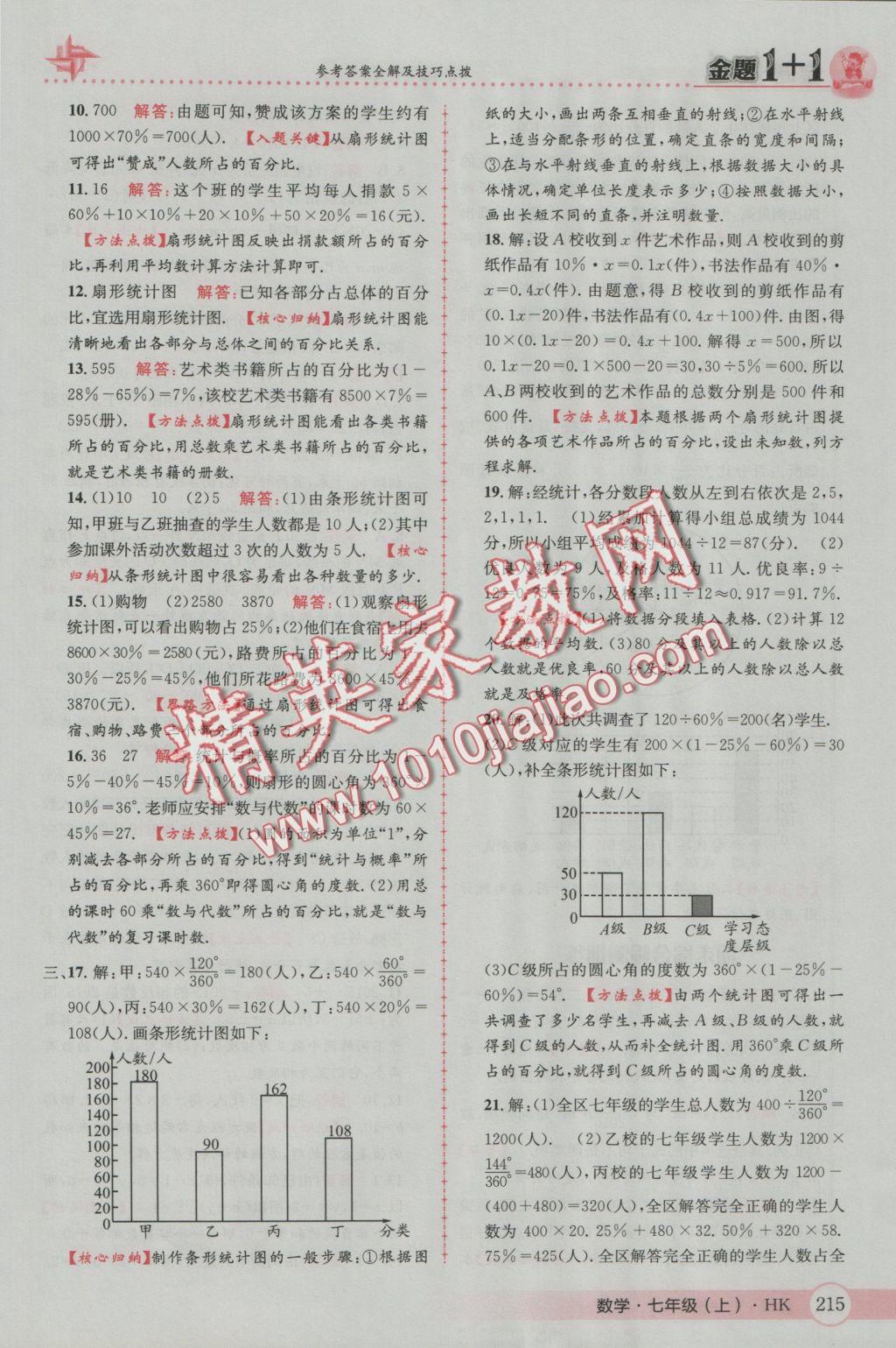 2016年金題1加1七年級數(shù)學(xué)上冊滬科版 參考答案第59頁