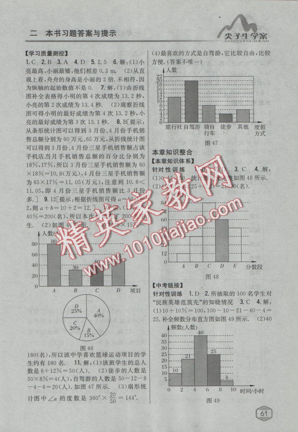 2016年尖子生學(xué)案七年級數(shù)學(xué)上冊北師大版 參考答案第31頁