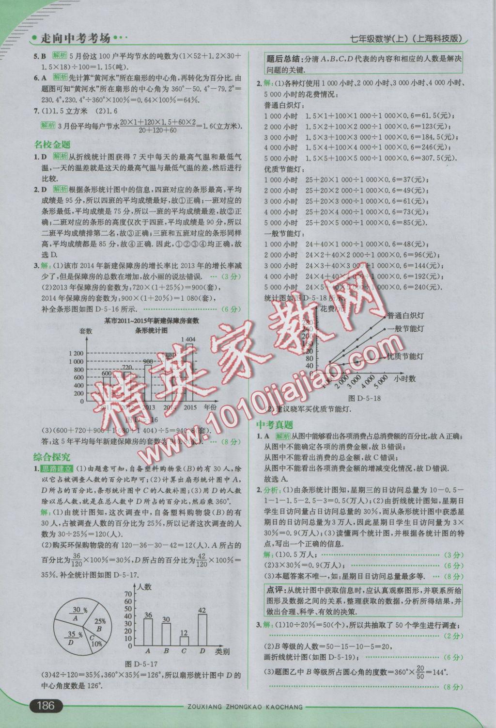 2016年走向中考考場七年級數(shù)學(xué)上冊滬科版 參考答案第44頁