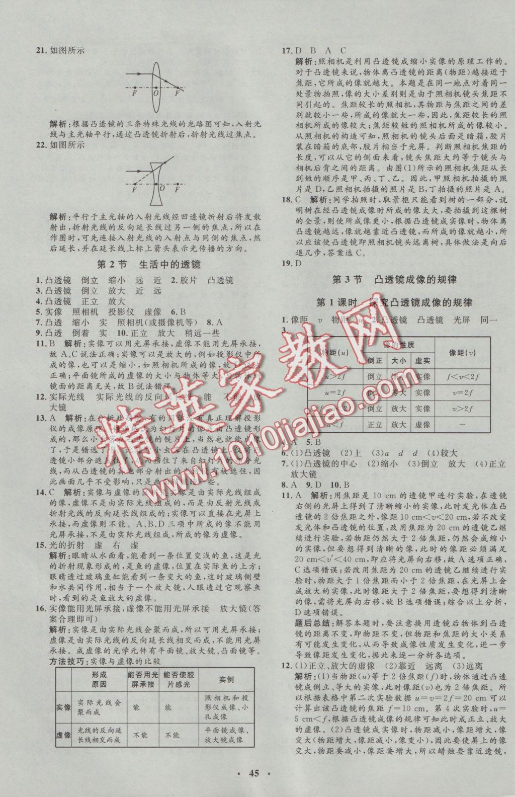 2016年非常1加1完全題練八年級物理上冊人教版 參考答案第13頁