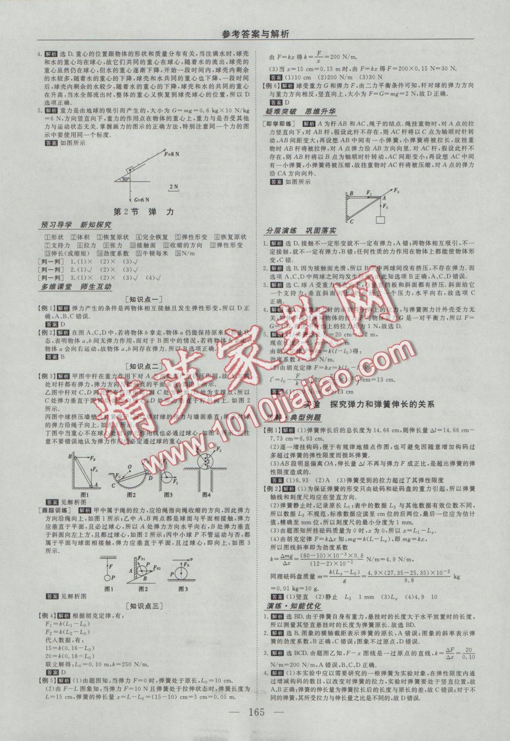 高中同步創(chuàng)新課堂優(yōu)化方案物理必修1 參考答案第9頁