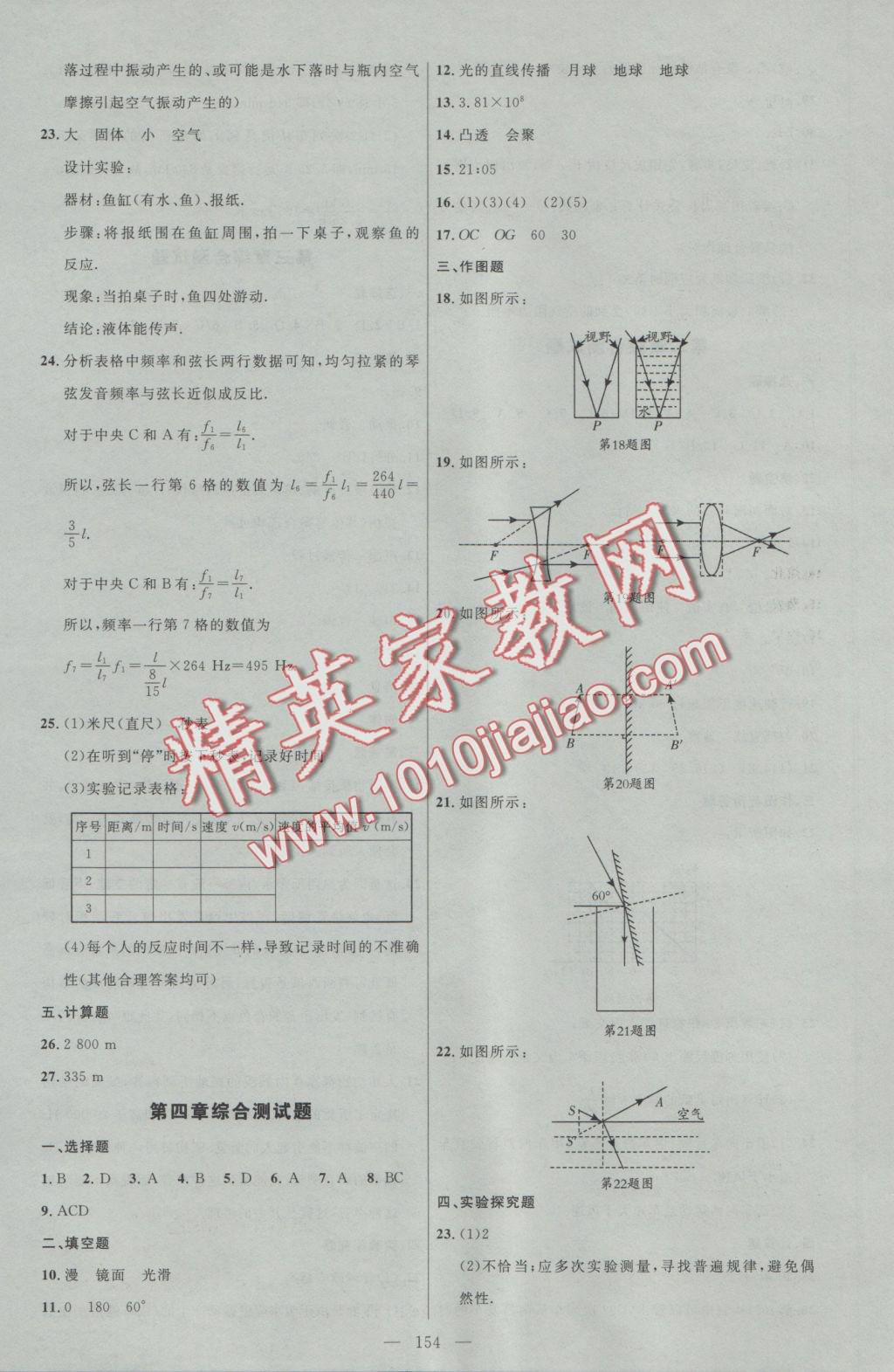 2016年細(xì)解巧練八年級物理上冊教科版 參考答案第13頁