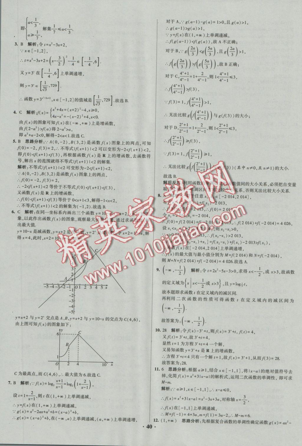 經(jīng)綸學(xué)典黑白題高中數(shù)學(xué)1集合常用邏輯用語(yǔ)函數(shù)與導(dǎo)數(shù)必修1、選修1-1、2-1、2-2 參考答案第40頁(yè)