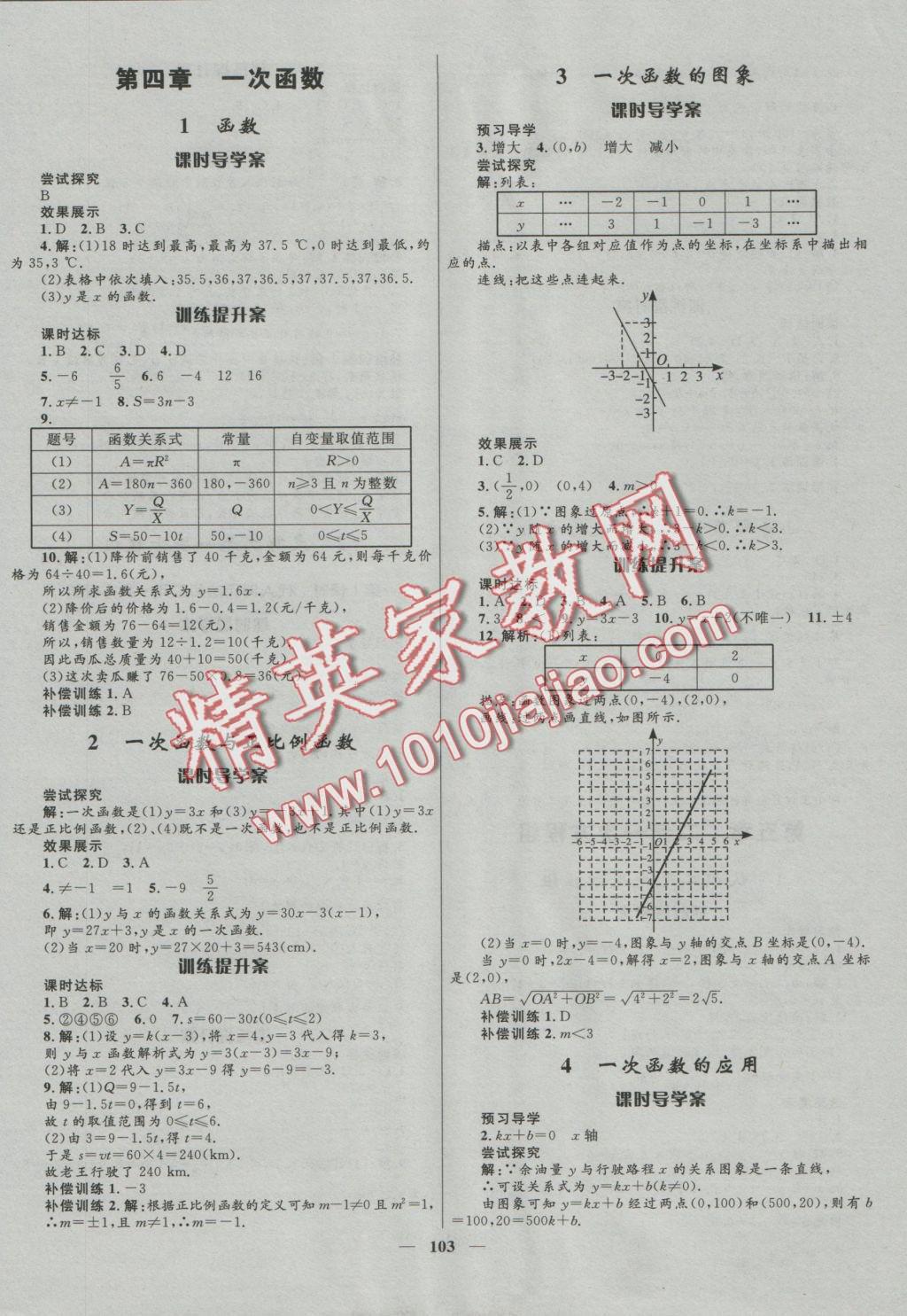 2016年奪冠百分百新導(dǎo)學(xué)課時(shí)練八年級(jí)數(shù)學(xué)上冊(cè)北師大版 參考答案第7頁(yè)