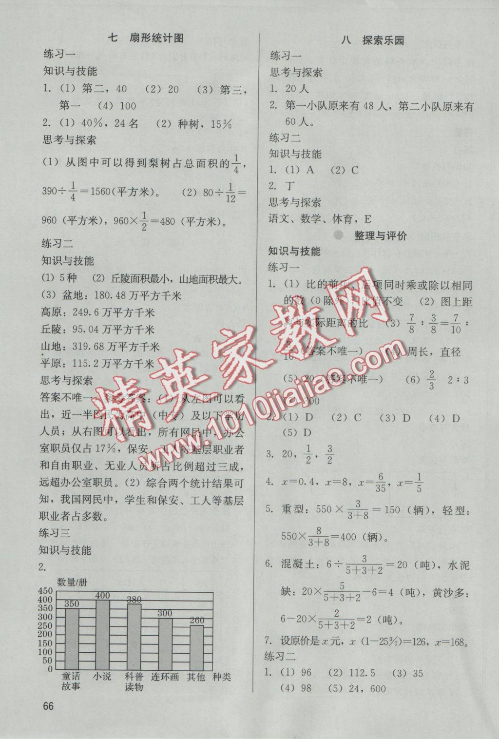 2016年基本功訓(xùn)練六年級(jí)數(shù)學(xué)上冊(cè)冀教版 參考答案第7頁