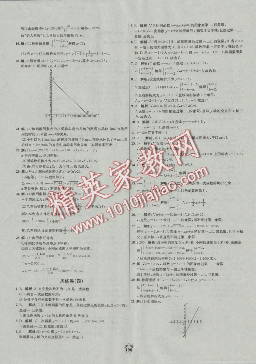 2016年陽光奪冠八年級(jí)數(shù)學(xué)上冊(cè)滬科版 參考答案第4頁