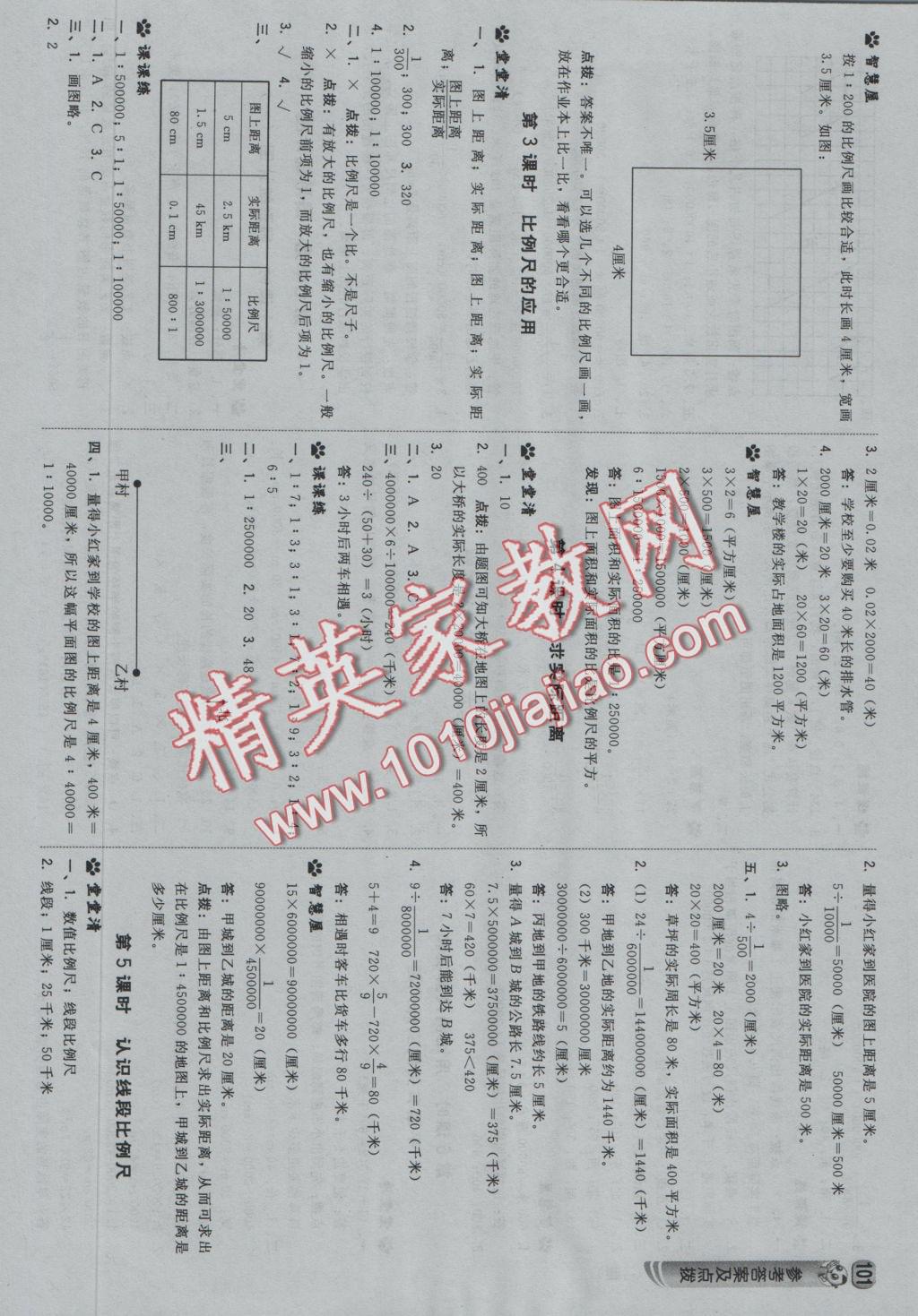 2016年綜合應(yīng)用創(chuàng)新題典中點(diǎn)六年級(jí)數(shù)學(xué)上冊(cè)冀教版 參考答案第19頁