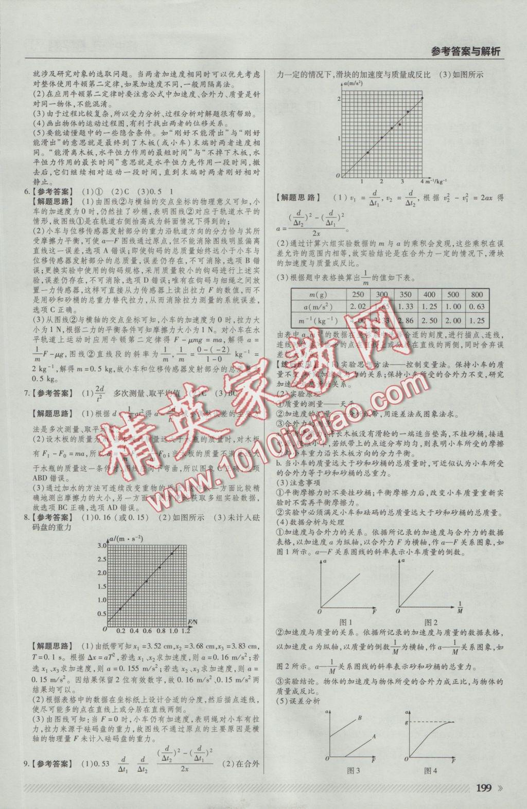 一遍過高中物理必修1粵教版 參考答案第45頁