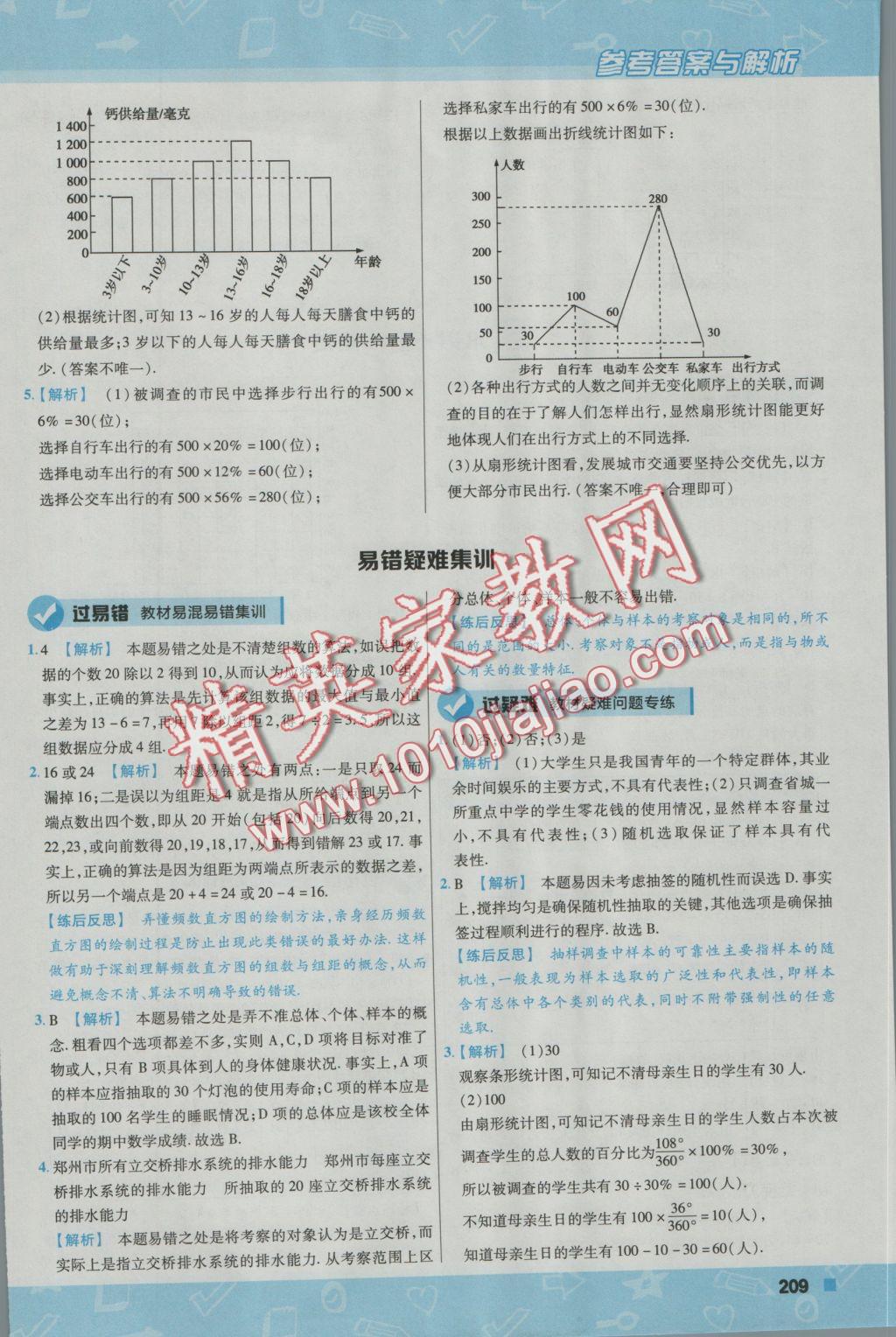 2016年一遍過(guò)初中數(shù)學(xué)七年級(jí)上冊(cè)北師大版 參考答案第61頁(yè)