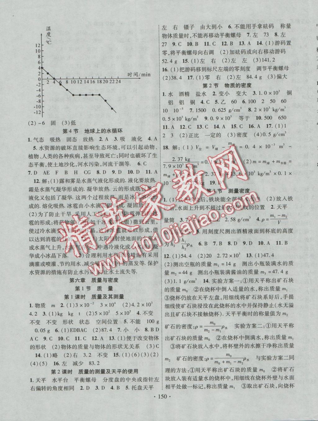 2016年暢優(yōu)新課堂八年級(jí)物理上冊(cè)教科版 參考答案第7頁(yè)