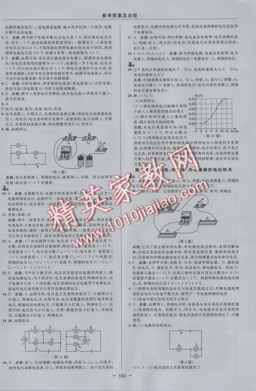 2016年綜合應用創(chuàng)新題典中點八年級科學上冊浙教版 參考答案第20頁