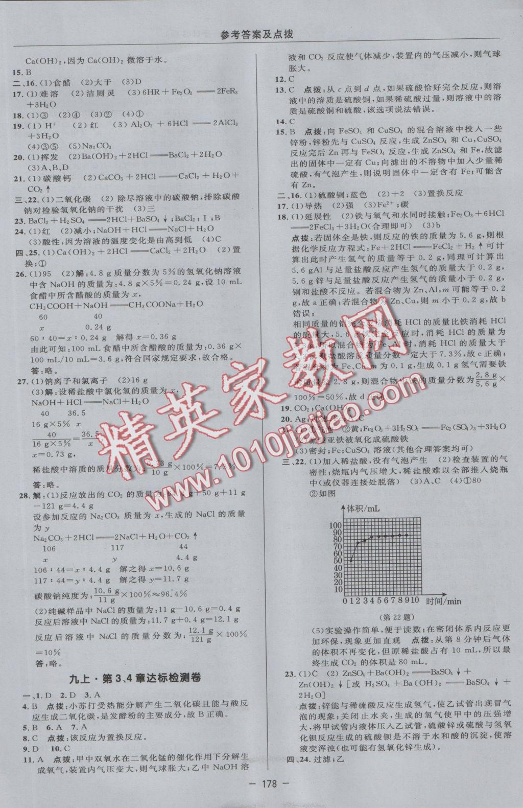 2016年綜合應(yīng)用創(chuàng)新題典中點(diǎn)九年級(jí)科學(xué)全一冊(cè)華師大版 參考答案第2頁(yè)