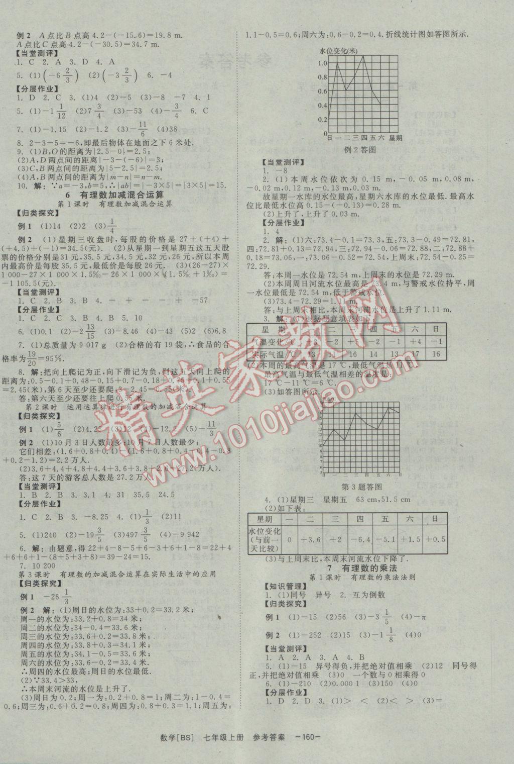 2016年全效学习七年级数学上册北师大版 参考答案第4页