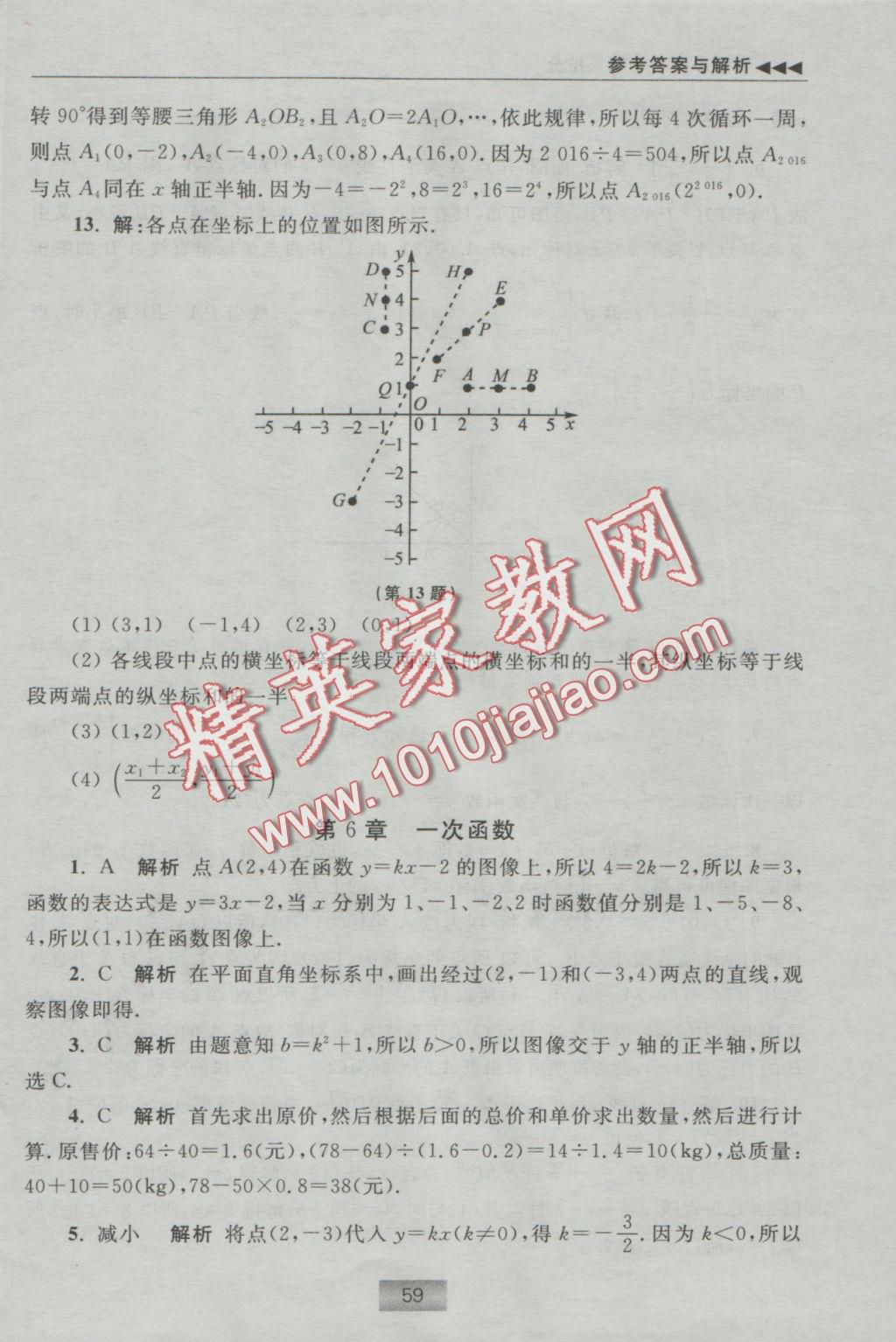 2016年初中數(shù)學小題狂做八年級上冊蘇科版提優(yōu)版 提優(yōu)小幫手答案第76頁