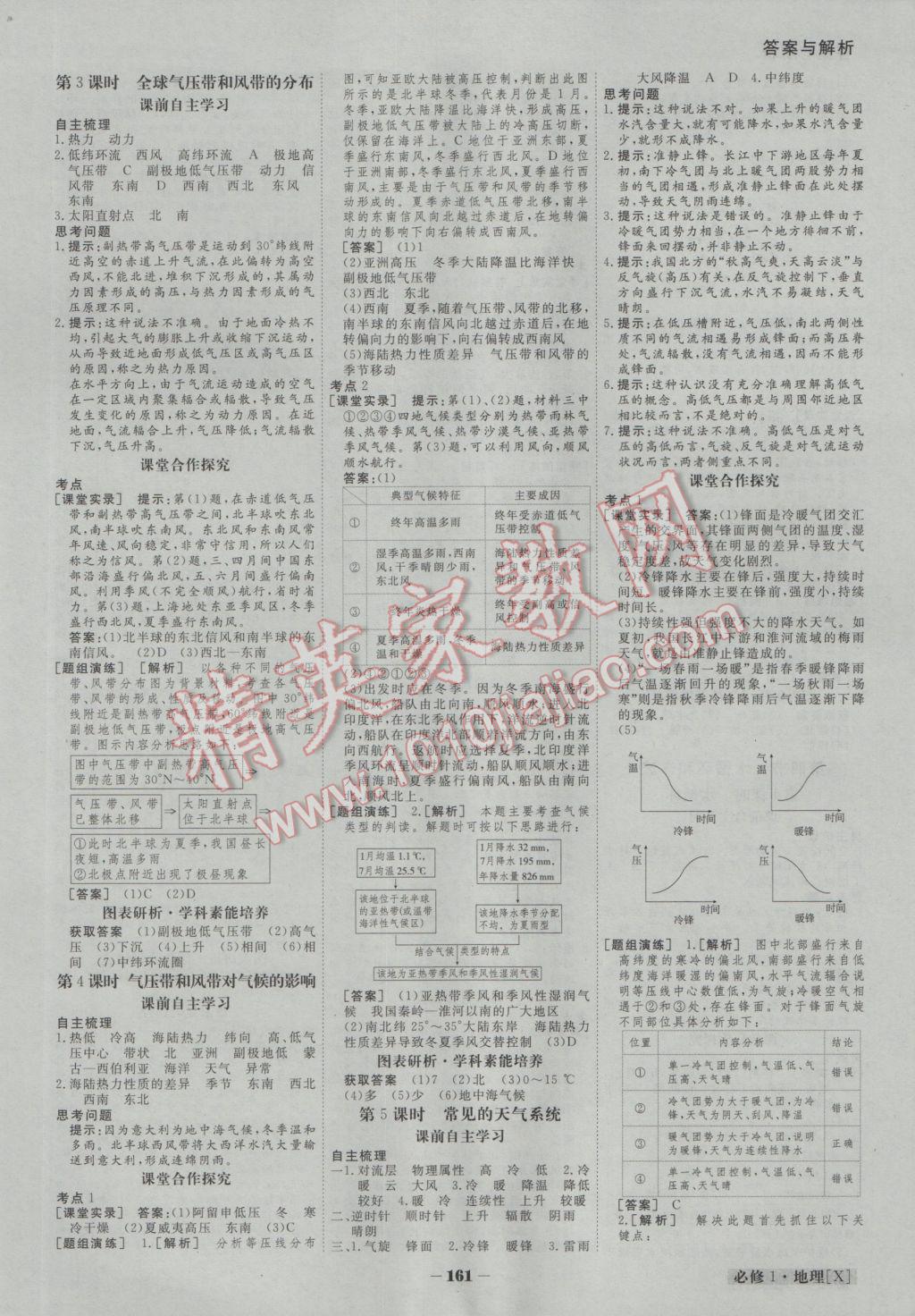 金版教程高中新課程創(chuàng)新導學案地理必修1湘教版 參考答案第6頁