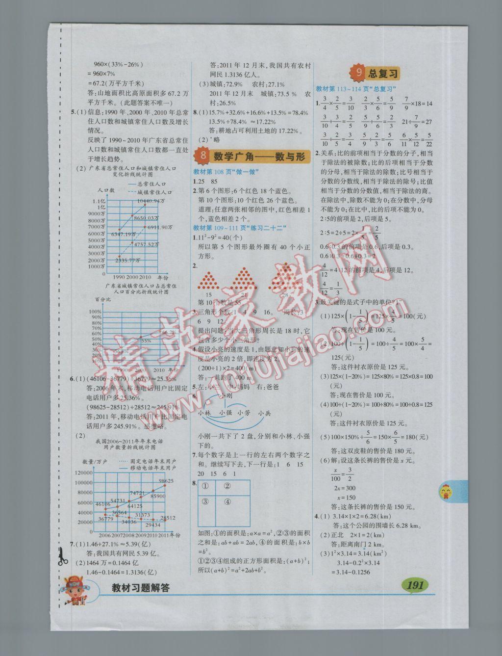 2016年狀元大課堂六年級數(shù)學(xué)上冊人教版 參考答案第21頁