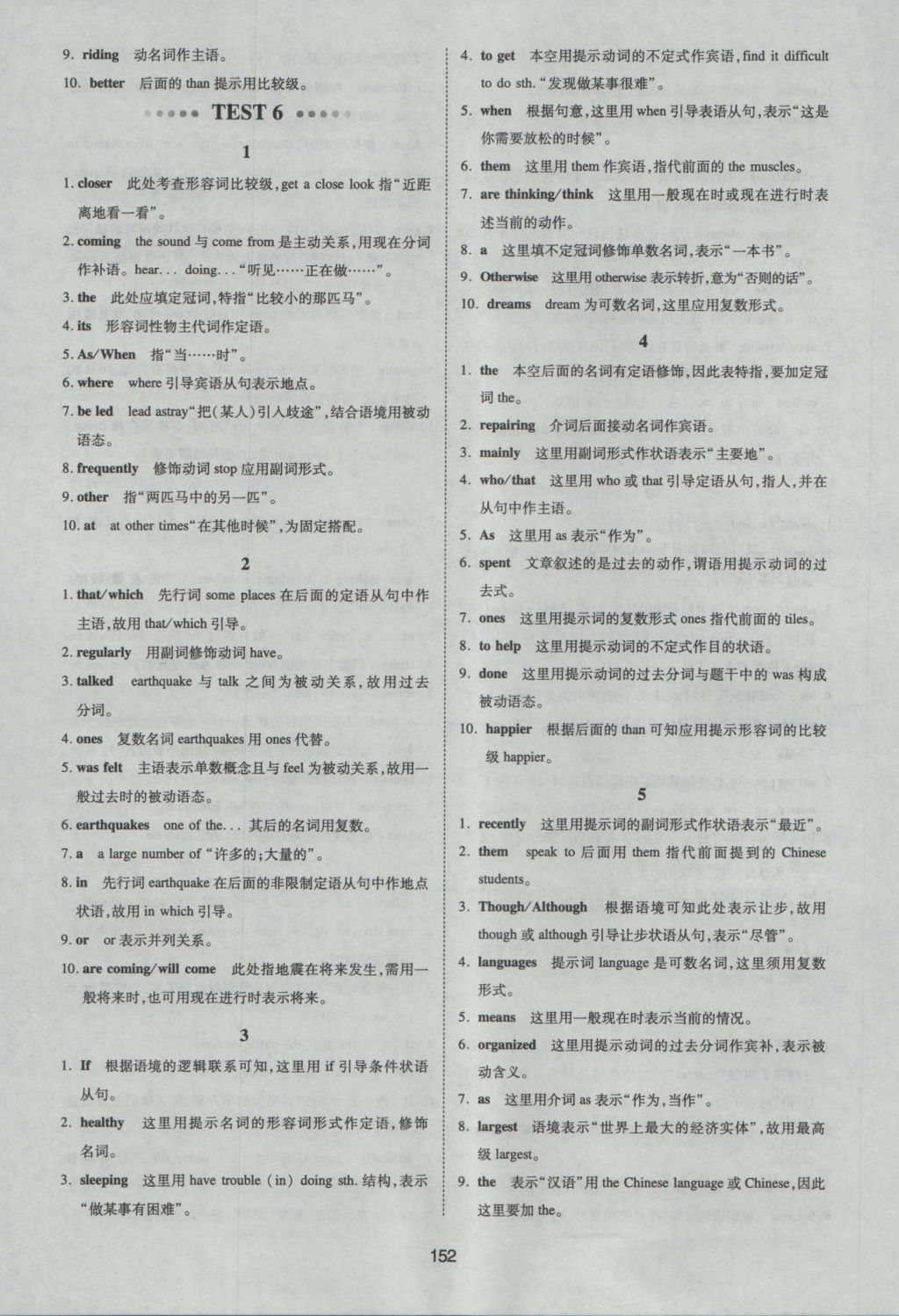 一本英語新題型閱讀理解七選五語法填空與短文改錯(cuò)210篇高一年級 參考答案第28頁