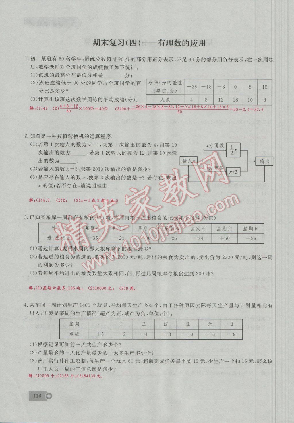 2016年思維新觀察七年級(jí)數(shù)學(xué)上冊(cè)人教版 期末重點(diǎn)復(fù)習(xí)第4頁(yè)