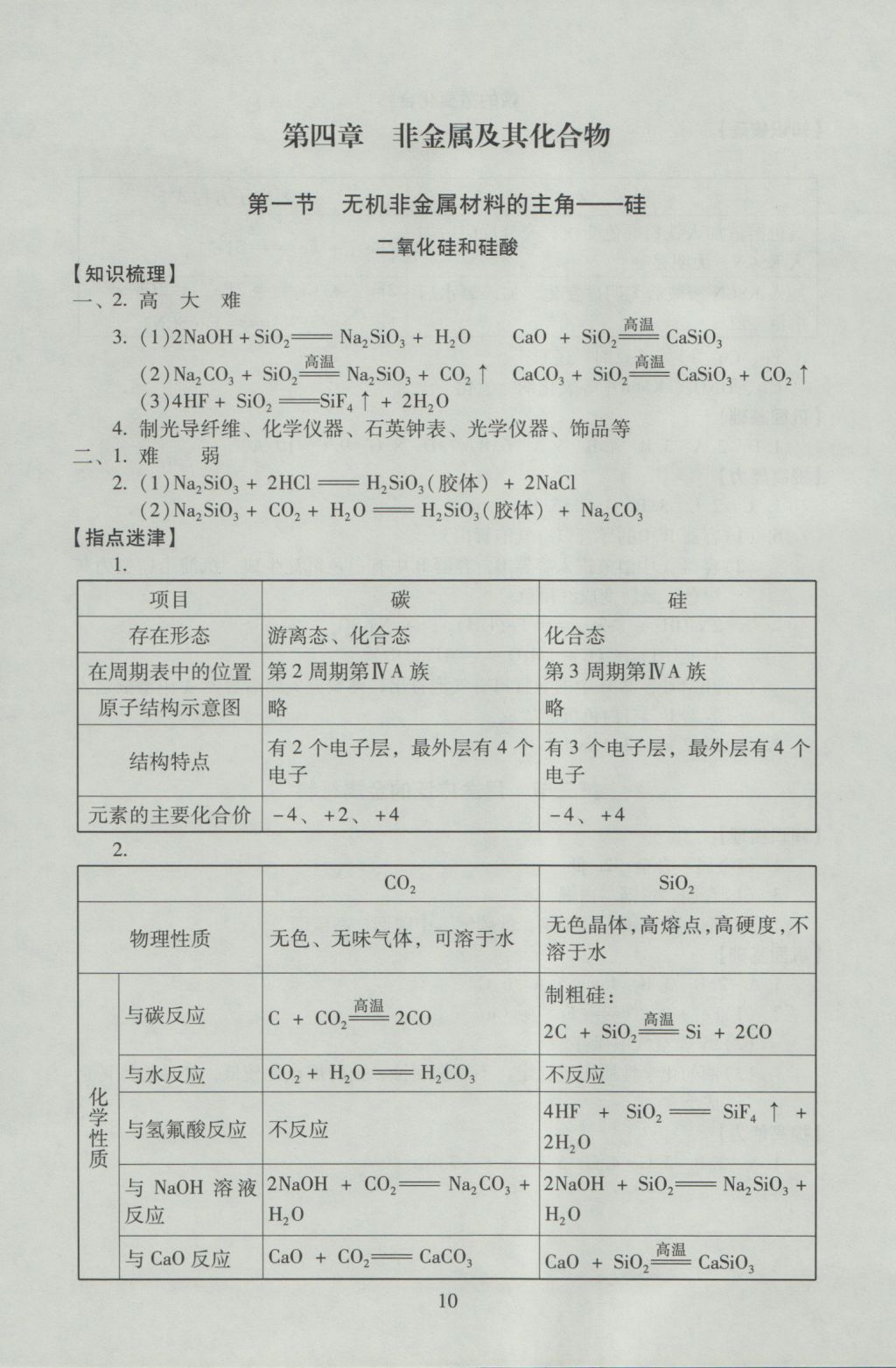 海淀名師伴你學同步學練測高中化學必修1 參考答案第10頁