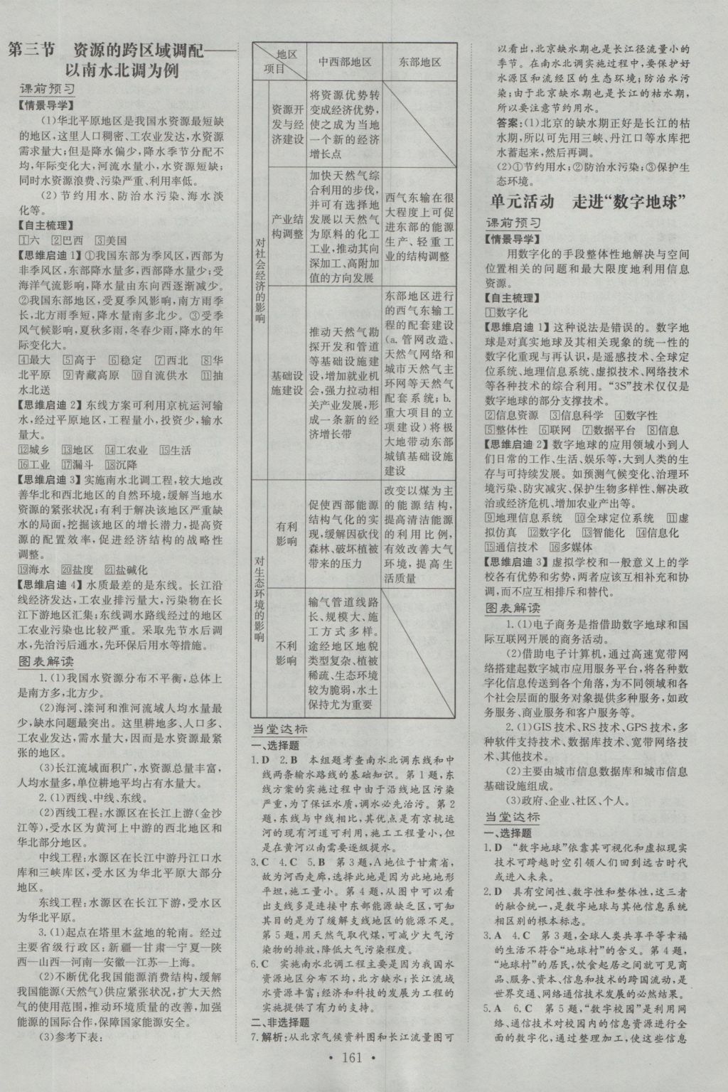 高中全程學(xué)習(xí)導(dǎo)與練地理必修第三冊(cè)魯教版 參考答案第19頁(yè)