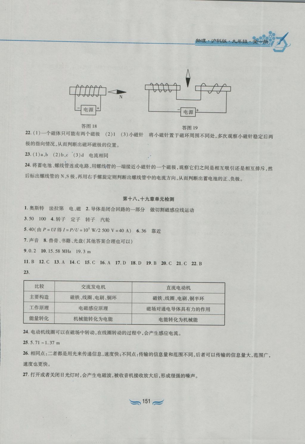 2016年新編基礎(chǔ)訓(xùn)練九年級(jí)物理全一冊(cè)滬科版黃山書(shū)社 參考答案第14頁(yè)