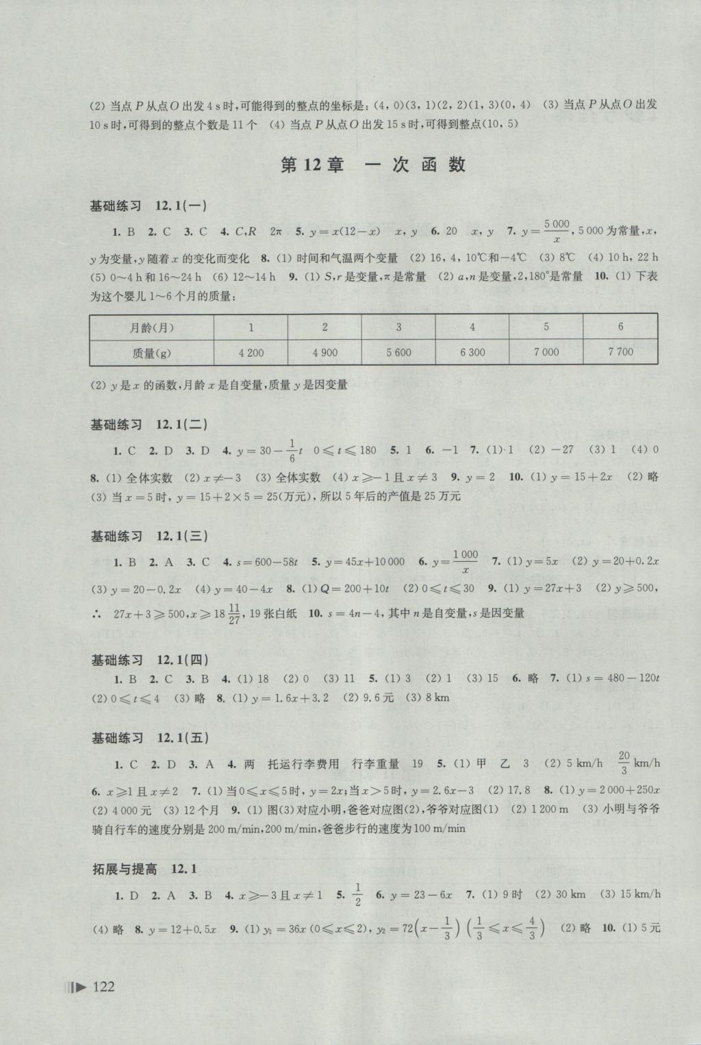 2016年初中數(shù)學(xué)同步練習(xí)八年級上冊滬科版 參考答案第1頁