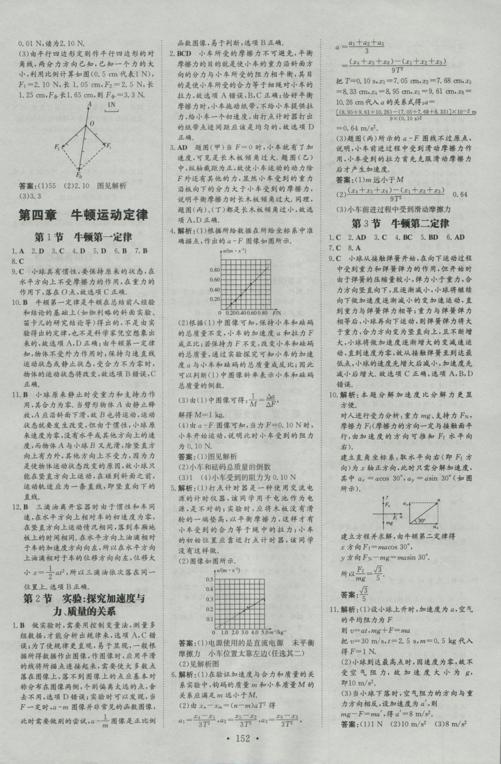 高中全程學(xué)習(xí)導(dǎo)與練物理必修1 參考答案第20頁(yè)