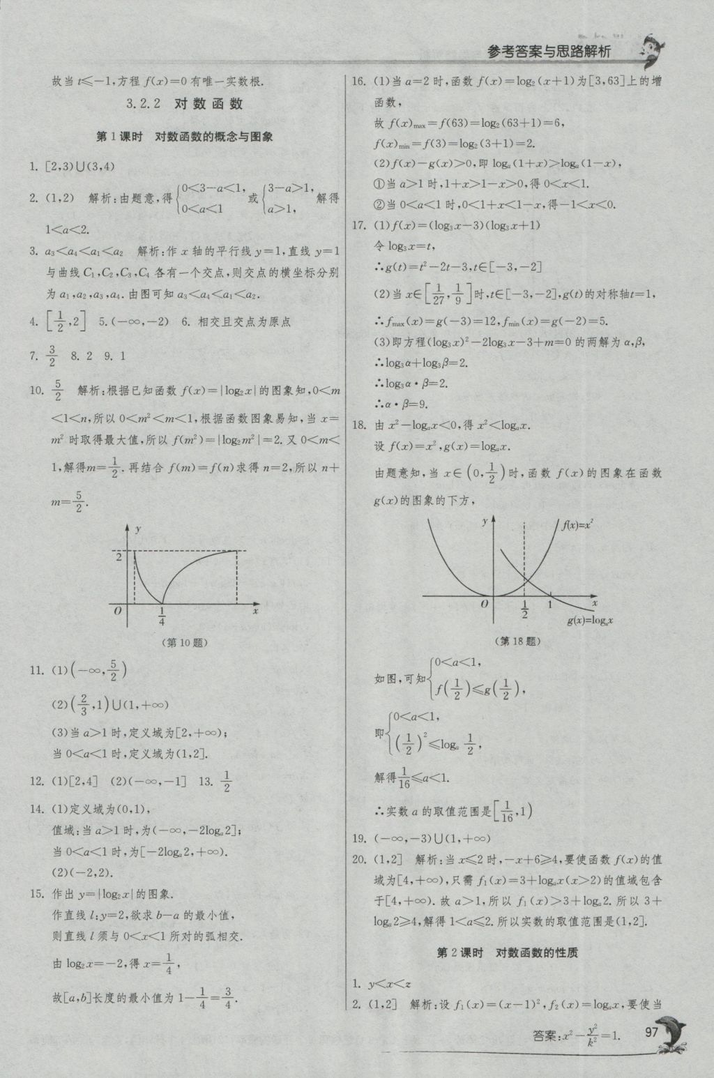 實(shí)驗(yàn)班全程提優(yōu)訓(xùn)練高中數(shù)學(xué)1必修蘇教版 參考答案第29頁