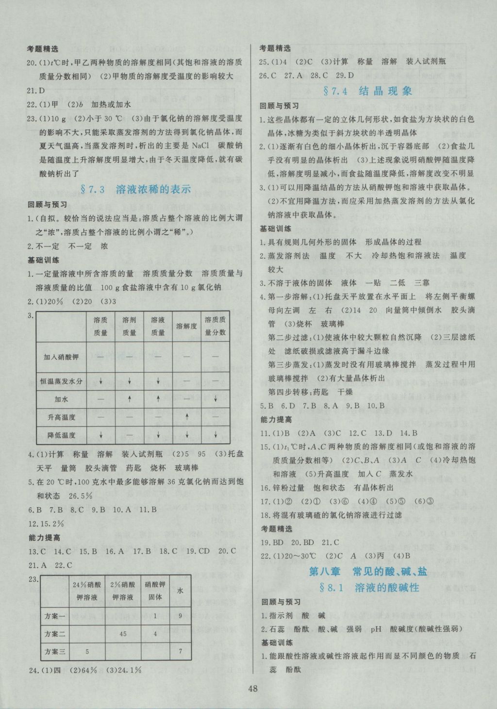 2016年多元評價與素質(zhì)提升九年級化學(xué)全一冊科粵版 參考答案第14頁