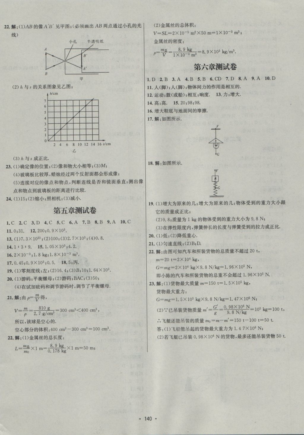 2016年優(yōu)學(xué)名師名題八年級物理上冊滬科版 參考答案第12頁